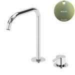 Bruma Leaf Bateria umywalkowa 2-otworowa bez korka, montowana na blacie Sunrise 1670024SR