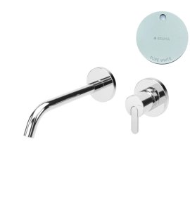 Bruma Leaf Bateria umywalkowa podtynkowa 200 mm Pure White 1670119PW