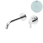 Bruma Leaf Bateria umywalkowa podtynkowa 150 mm Pure White 1670120PW