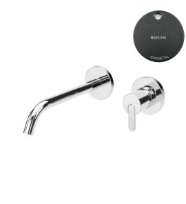 Bruma Leaf Bateria umywalkowa podtynkowa 150 mm Gunmetal 1670120MG