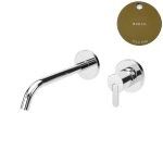 Bruma Leaf Bateria umywalkowa podtynkowa 150 mm Gold PVD 1670120PO