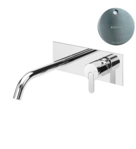 Bruma Leaf Bateria umywalkowa podtynkowa 200 mm Satinox 1670127ST