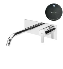 Bruma Leaf Bateria umywalkowa podtynkowa 200 mm Gunmetal PVD 1670127GM