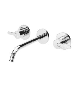 Bruma Leaf Bateria umywalkowa podtynkowa 200 mm Chrom 1670117CR