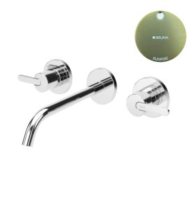 Bruma Leaf Bateria umywalkowa podtynkowa 200 mm Sunrise 1670117SR