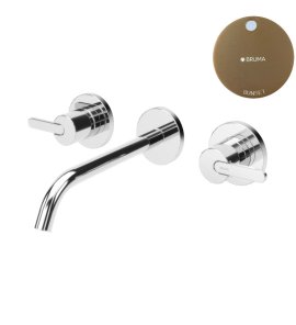 Bruma Leaf Bateria umywalkowa podtynkowa 200 mm Sunset 1670117SS