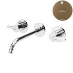 Bruma Leaf Bateria umywalkowa podtynkowa 200 mm Sunset 1670117SS