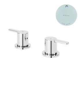 Bruma Leaf Bateria umywalkowa podtynkowa Pure White 1679601PW