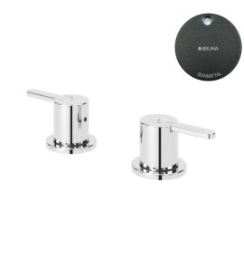 Bruma Leaf Bateria umywalkowa podtynkowa Gunmetal 1679601MG