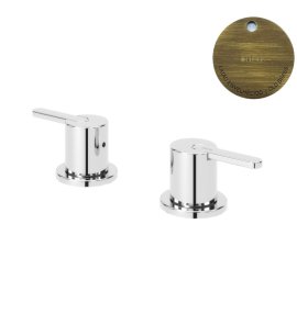 Bruma Leaf Bateria umywalkowa podtynkowa Old Brass / Vieux Laiton 1679601LE