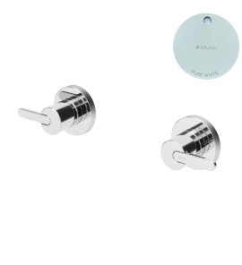 Bruma Leaf Bateria umywalkowa podtynkowa Pure White 1670106PW