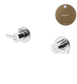 Bruma Leaf Bateria umywalkowa podtynkowa Sunset 1670106SS