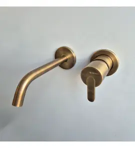    Bruma Leaf Bateria umywalkowa podtynkowa 17 cm Old Brass 1678501LE WYPRZEDAŻ EKSPOZYCJI!!