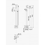 ---Bruma Leaf2 Bateria wannowo-natryskowa wolnostojąca Sunset PVD 1679802PS