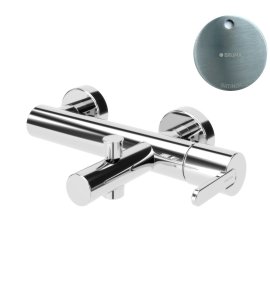 Bruma Leaf Bateria wannowo-natryskowa ścienna Satinox 1670301ST