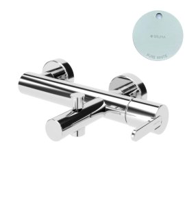 Bruma Leaf Bateria wannowo-natryskowa ścienna Pure White 1670301PW