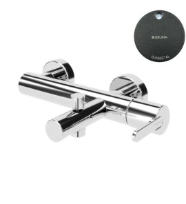 Bruma Leaf Bateria wannowo-natryskowa ścienna Gunmetal 1670301MG