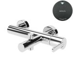 Bruma Leaf Bateria wannowo-natryskowa ścienna Gunmetal 1670301MG