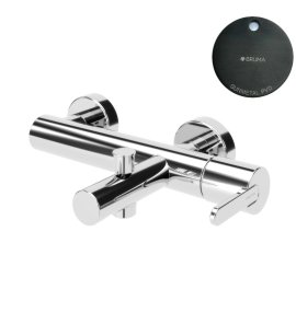 Bruma Leaf Bateria wannowo-natryskowa ścienna Gunmetal PVD 1670301GM