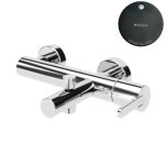 Bruma Leaf Bateria wannowo-natryskowa ścienna Gunmetal PVD 1670301GM