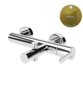 Bruma Leaf Bateria wannowo-natryskowa ścienna Sunrise PVD 1670301PR