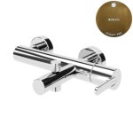 Bruma Leaf Bateria wannowo-natryskowa ścienna Sunset PVD 1670301PS