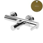 Bruma Leaf Bateria wannowo-natryskowa ścienna Gold PVD 1670301PO