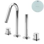 Bruma Leaf Bateria wannowo-natryskowa Na brzeg wanny Pure White 1679901PW