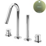 Bruma Leaf Bateria wannowo-natryskowa Na brzeg wanny Sunrise 1679901SR