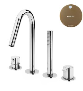 Bruma Leaf Bateria wannowo-natryskowa Na brzeg wanny Sunset 1679901SS