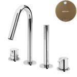 Bruma Leaf Bateria wannowo-natryskowa Na brzeg wanny Sunset 1679901SS