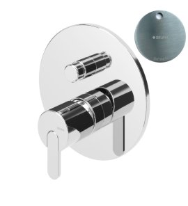 Bruma Leaf Bateria wannowo-natryskowa podtynkowa Satinox 1671301ST