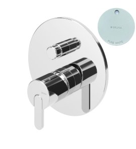 Bruma Leaf Bateria wannowo-natryskowa podtynkowa Pure White 1671301PW