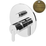 Bruma Leaf Bateria wannowo-natryskowa podtynkowa Old Brass / Vieux Laiton 1671301LE