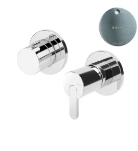 Bruma Leaf Bateria wannowo-natryskowa podtynkowa z 2 wyjściami Satinox 1673119ST