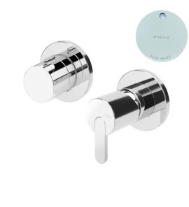 Bruma Leaf Bateria wannowo-natryskowa podtynkowa z 2 wyjściami Pure White 1673119PW