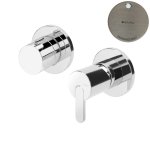 Bruma Leaf Bateria wannowo-natryskowa podtynkowa z 3 wyjściami Morning Mist 1673123MM