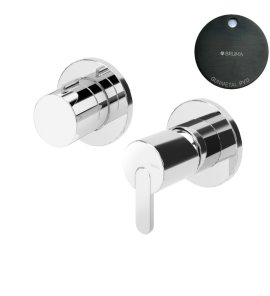 Bruma Leaf Bateria wannowo-natryskowa podtynkowa z 2 wyjściami Gunmetal PVD 1673119GM