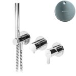 Bruma Leaf Bateria wannowo-natryskowa podtynkowa Satinox 1673115ST