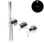 Bruma Leaf Bateria wannowo-natryskowa podtynkowa Night Sky 1673117NS