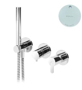 Bruma Leaf Bateria wannowo-natryskowa podtynkowa Pure White 1673115PW