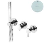 Bruma Leaf Bateria wannowo-natryskowa podtynkowa Pure White 1673117PW