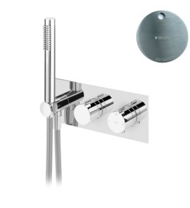 Bruma Leaf Bateria wannowo-natryskowa termostatyczna podtynkowa Satinox 1872001ST