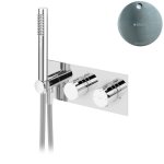 Bruma Leaf Bateria wannowo-natryskowa termostatyczna podtynkowa Satinox 1872001ST