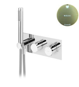 Bruma Leaf Bateria wannowo-natryskowa termostatyczna podtynkowa Sunrise 1872001SR