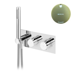 Bruma Leaf Bateria wannowo-natryskowa termostatyczna podtynkowa Sunrise 1872801SR