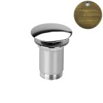 Bruma Leaf Korek Click-Clac 1 1/4\' Old Brass / Vieux Laiton 1385900LE