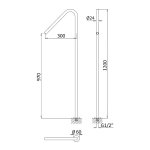 Bruma Leaf Wylewka umywalkowa wolnostojąca Sunset 1456502SS