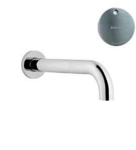 Bruma Leaf Wylewka wannowa ścienna 170 mm Satinox 1456403ST