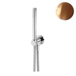 Bruma Leaf Zestaw prysznicowy z przyłączem kątowym i uchwytem Sunset PVD 1455914PS